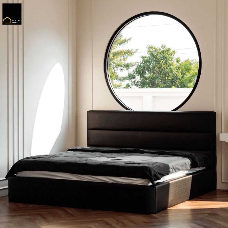 เตียงนอน 3.5 ฟุต RENITA HOME รุ่น Payton สีน้ำตาลเข้ม